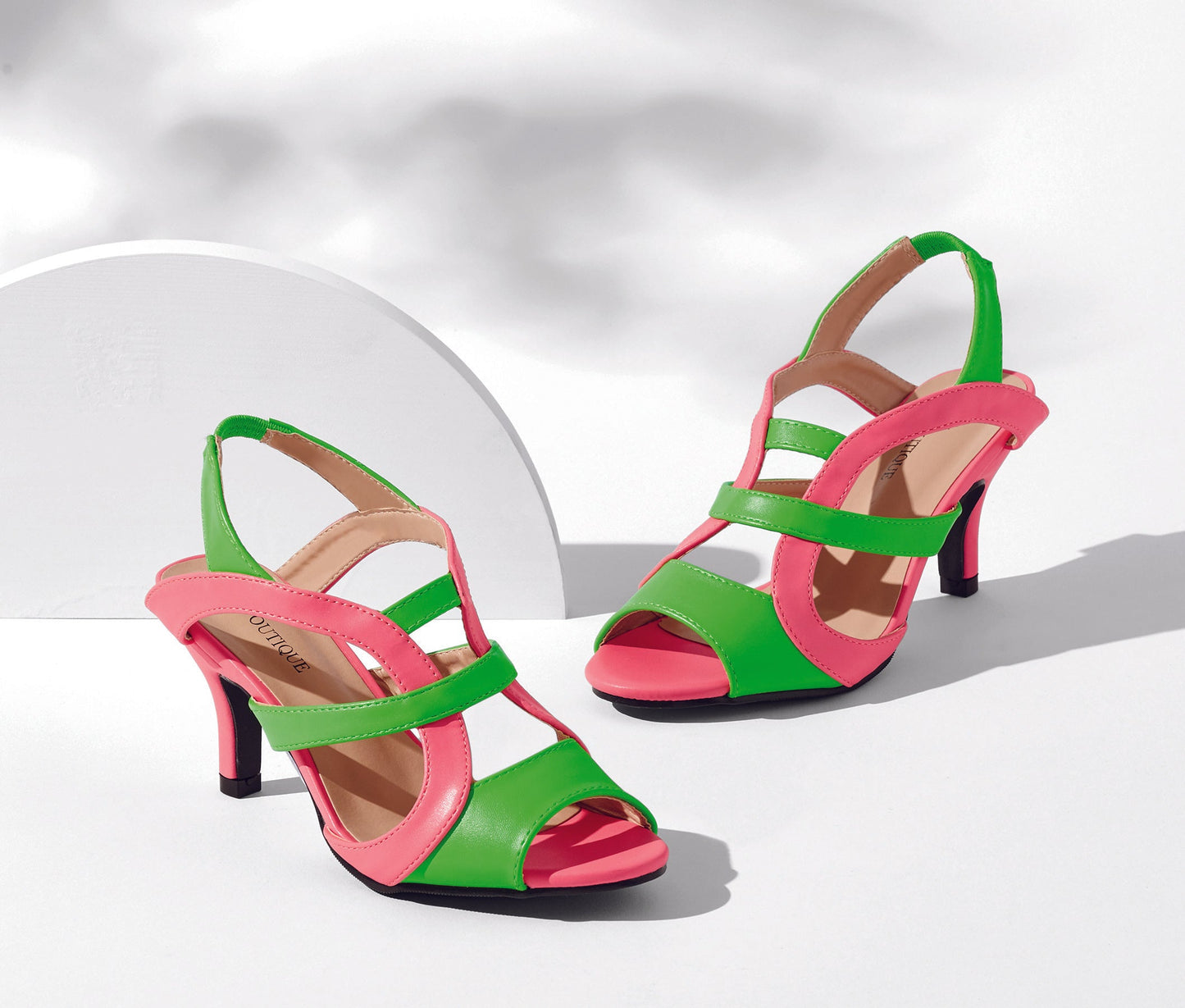 Bands of Color Strappy Sandals by EY Boutique