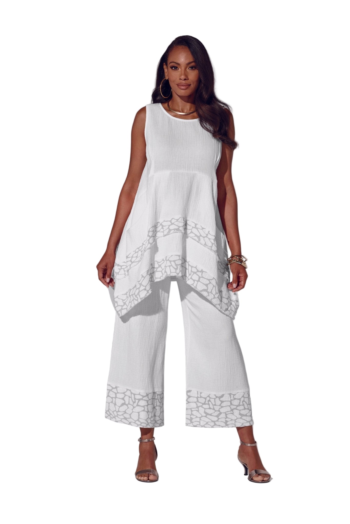 Wild About Gauze 2-Pc. Pantset by Studio EY