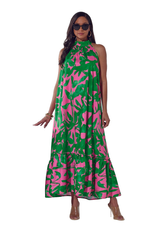 GARDEN DREAMS TIERED DRESS