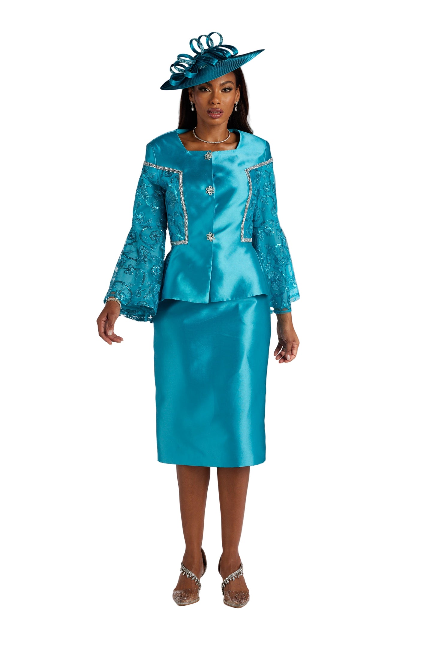 FEEL PRETTY PEPLUM SUIT