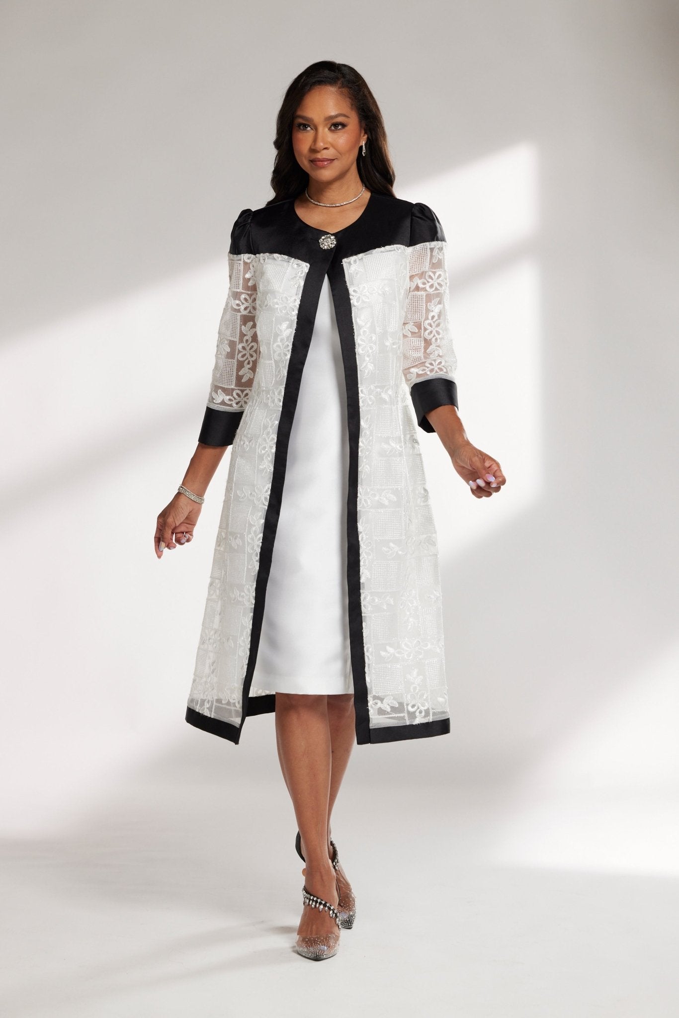 REFINED WITH SHINE JACKET DRESS