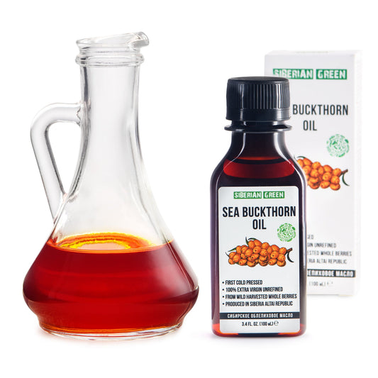 Siberian Sea Buckthorn Oil | 100% Extra Virgin Cold Pressed | 100ml - Concordia Style Boutique