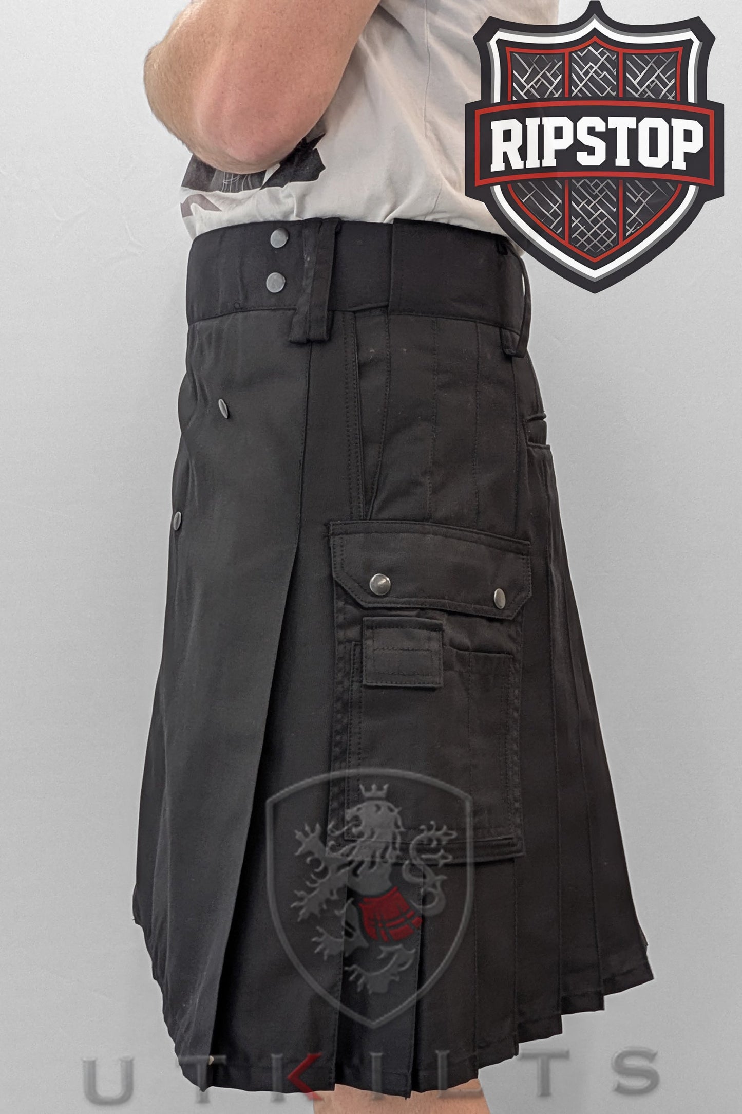 Utility Kilt – Ultimate Ripstop, Black
