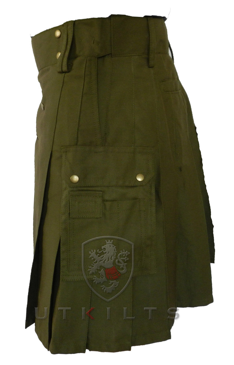 Utility Kilt – Ultimate Ripstop, Olive Green