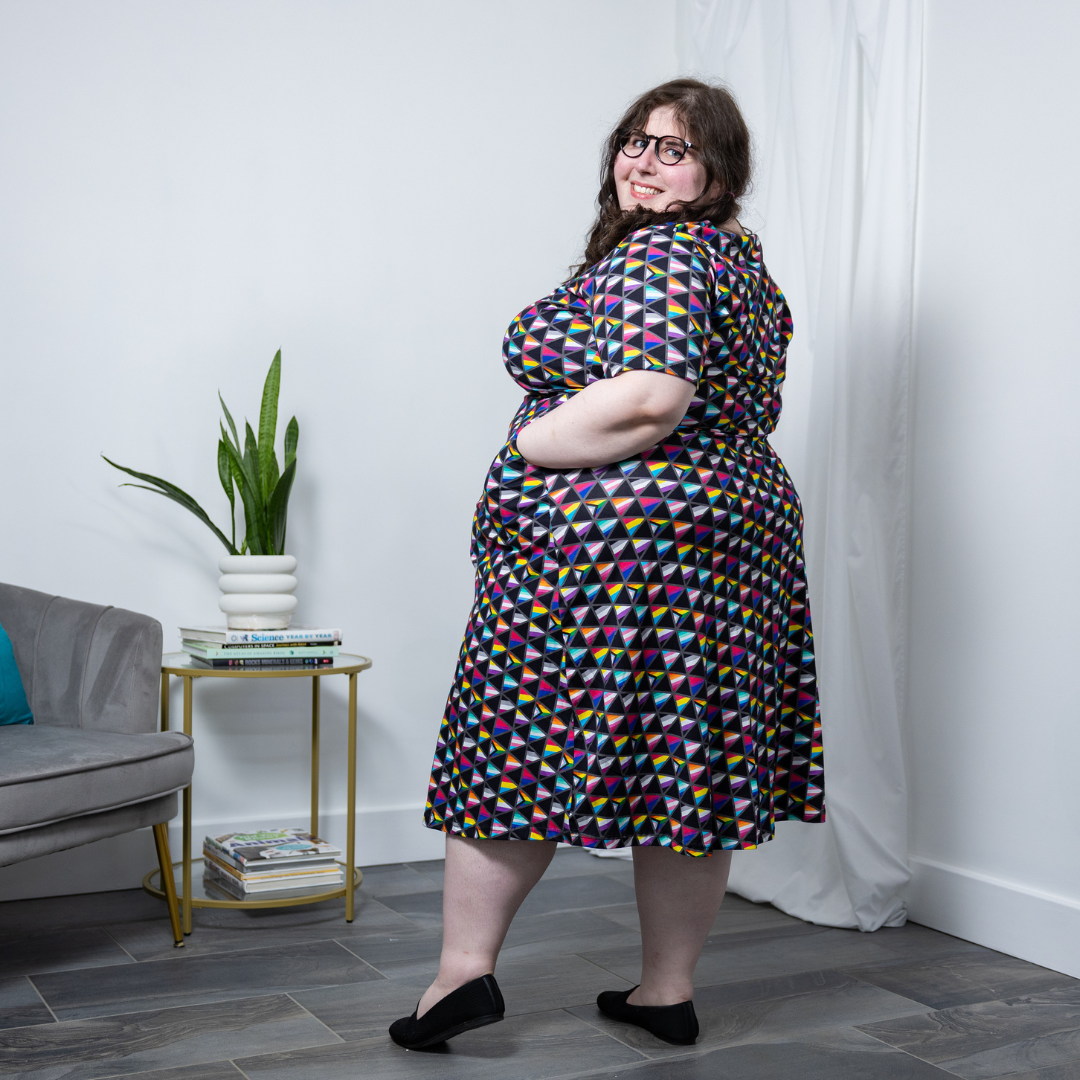 Pride Flags Long Midi Dress (No Waist Seam)