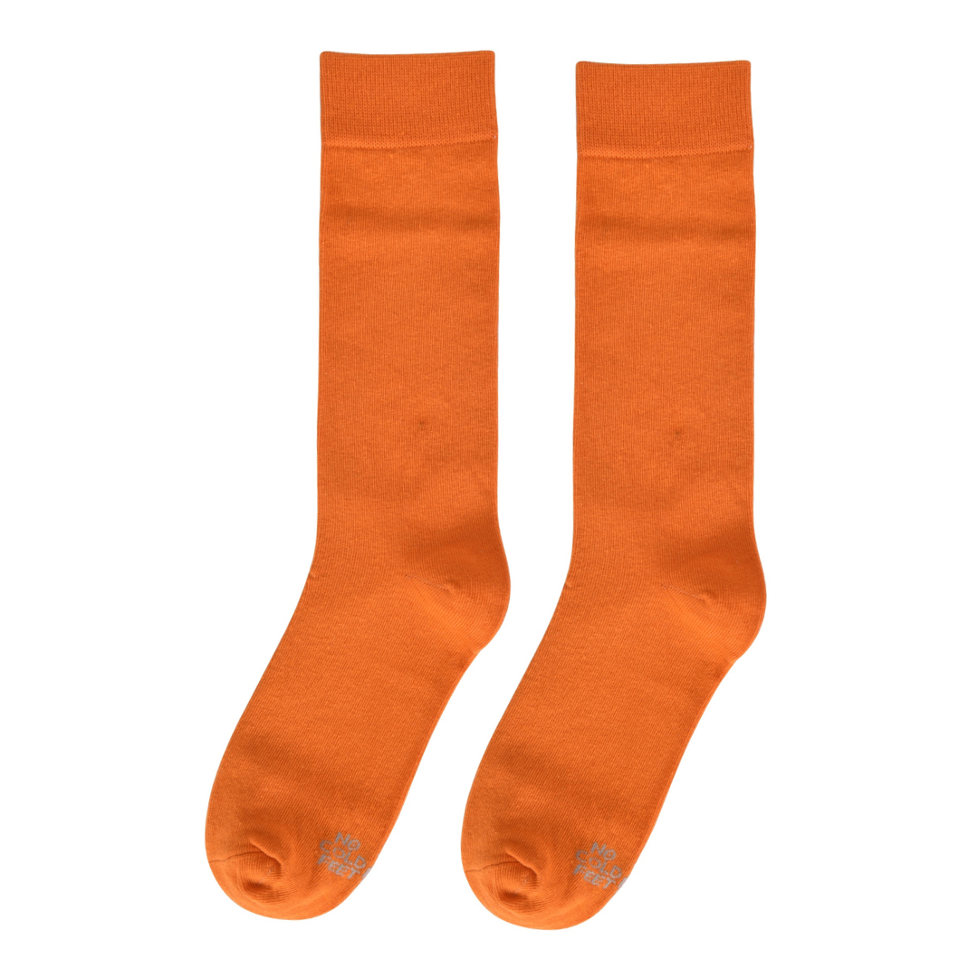 Solid Clementine Orange Socks