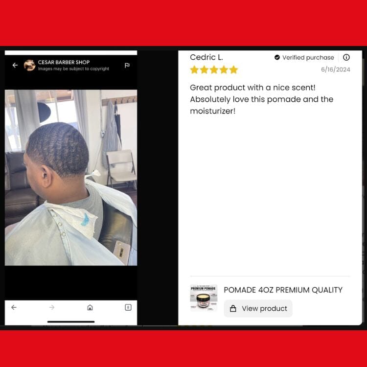 Pomade 4oz Premium Quality