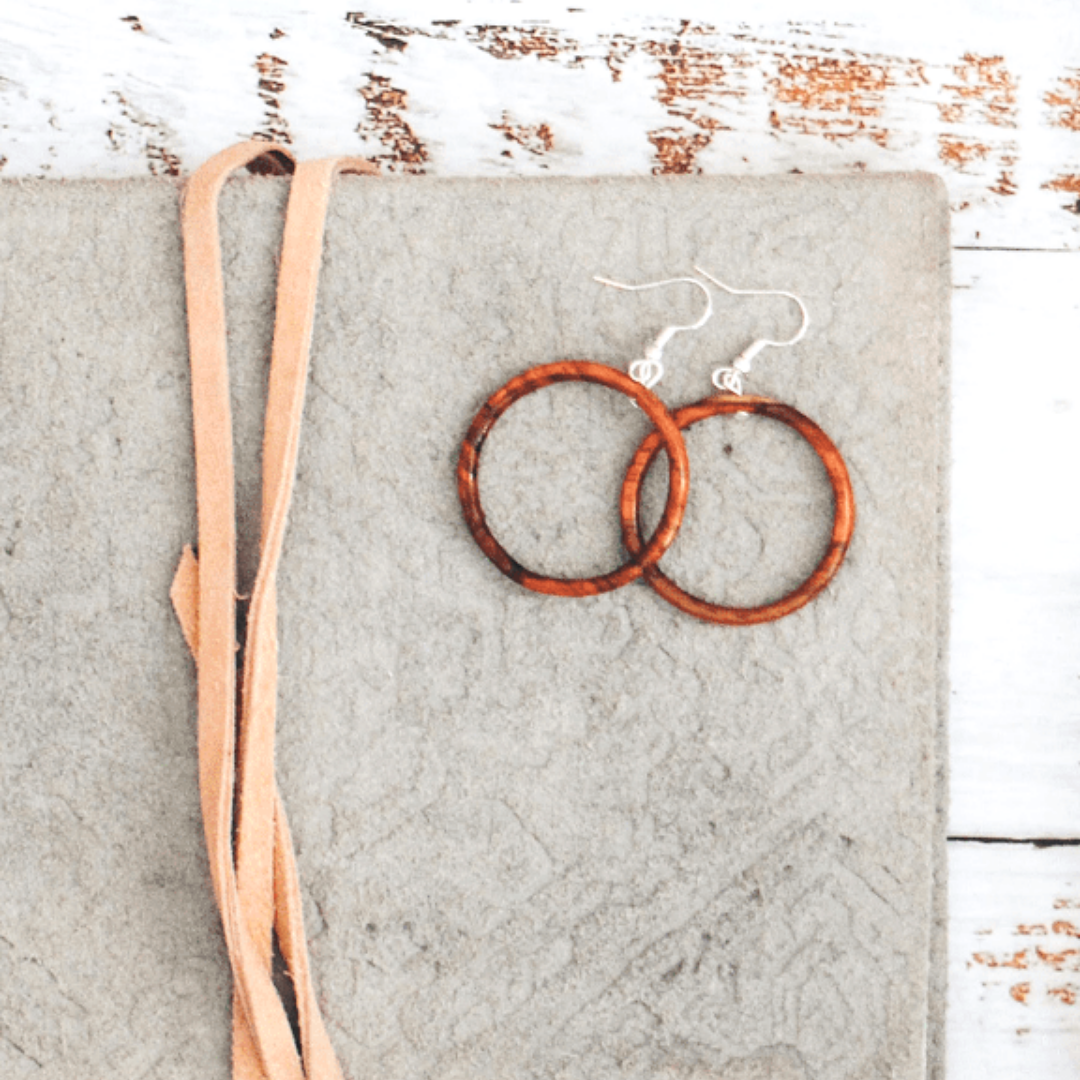 Wood Hoop Earrings - Concordia Style Boutique