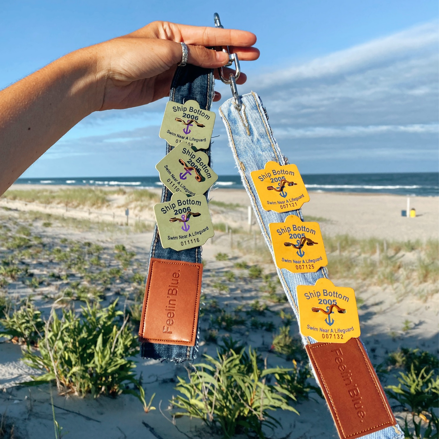 Denim Beach Badge Strap