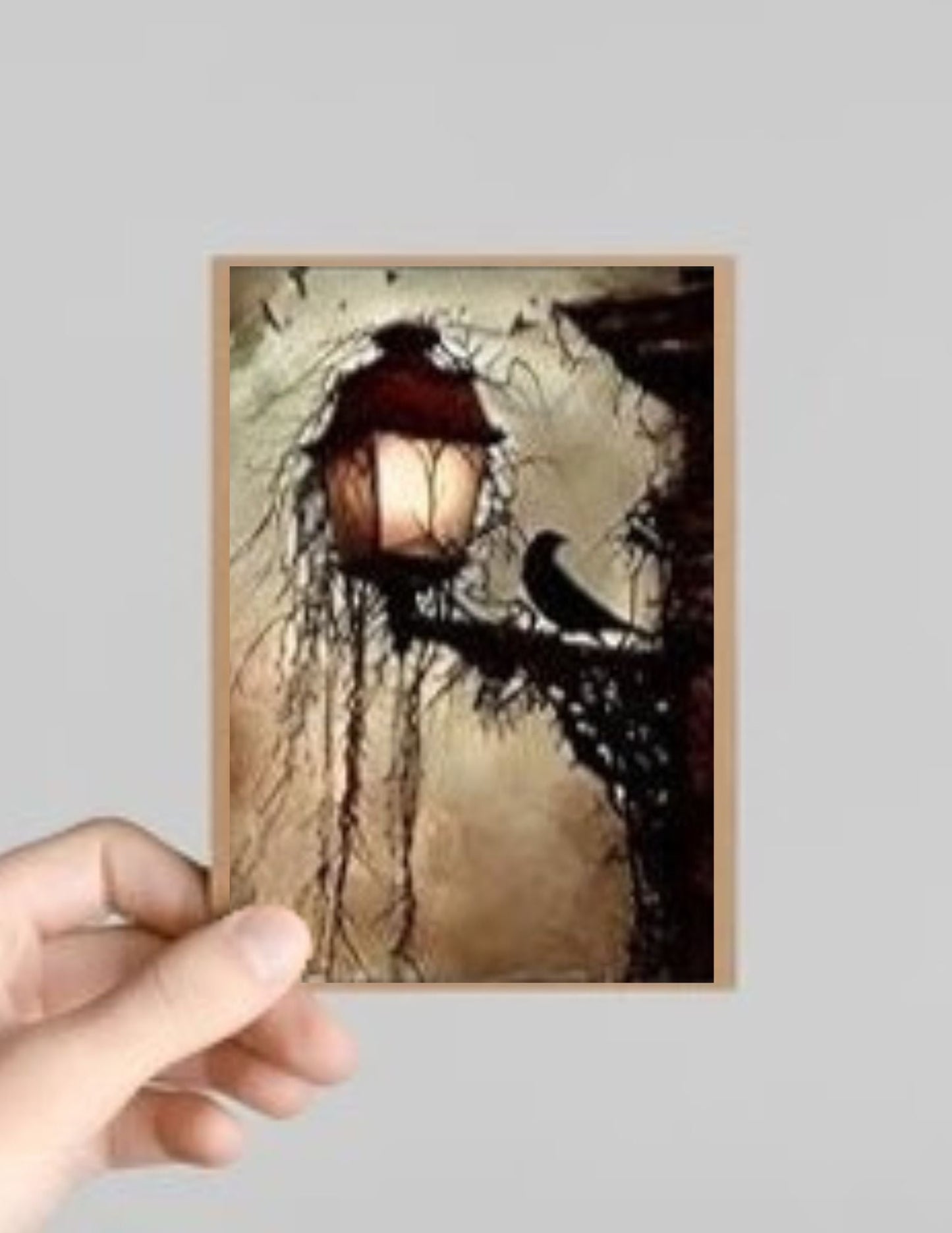 Spooky Gothic Castles Halloween Greeting Card with Envelope