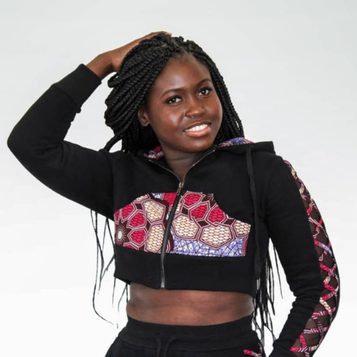 Aya African print crop hoodie - Concordia Style Boutique