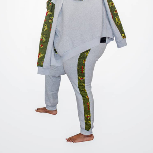 Kente green African joggers| Unisex - Concordia Style Boutique