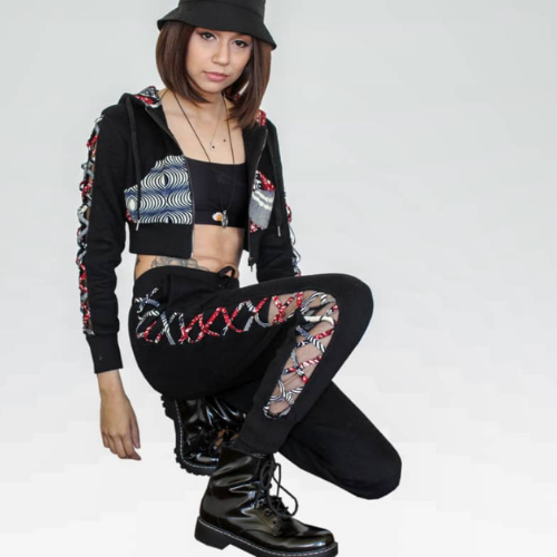 Awa Mesh Joggers Pants | African print joggers - Concordia Style Boutique