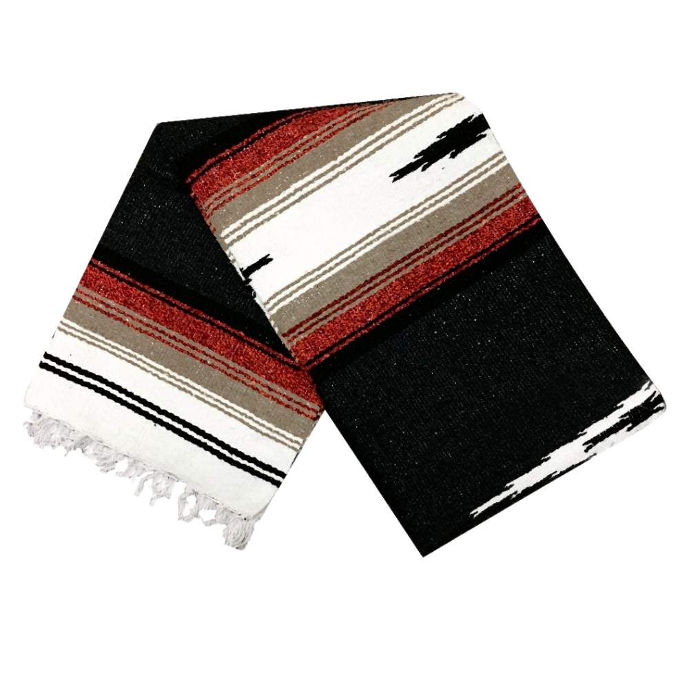 Black Baja Multi Diamond Yoga Blanket - Concordia Style Boutique