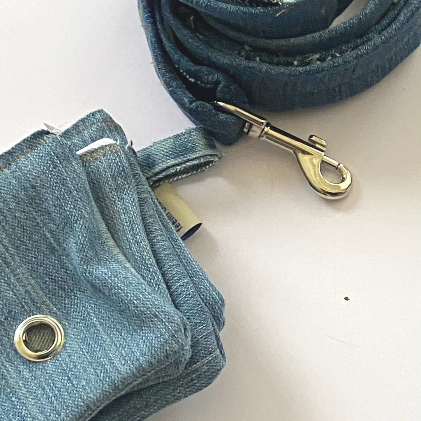 Denim Dog Waste Bag Holder