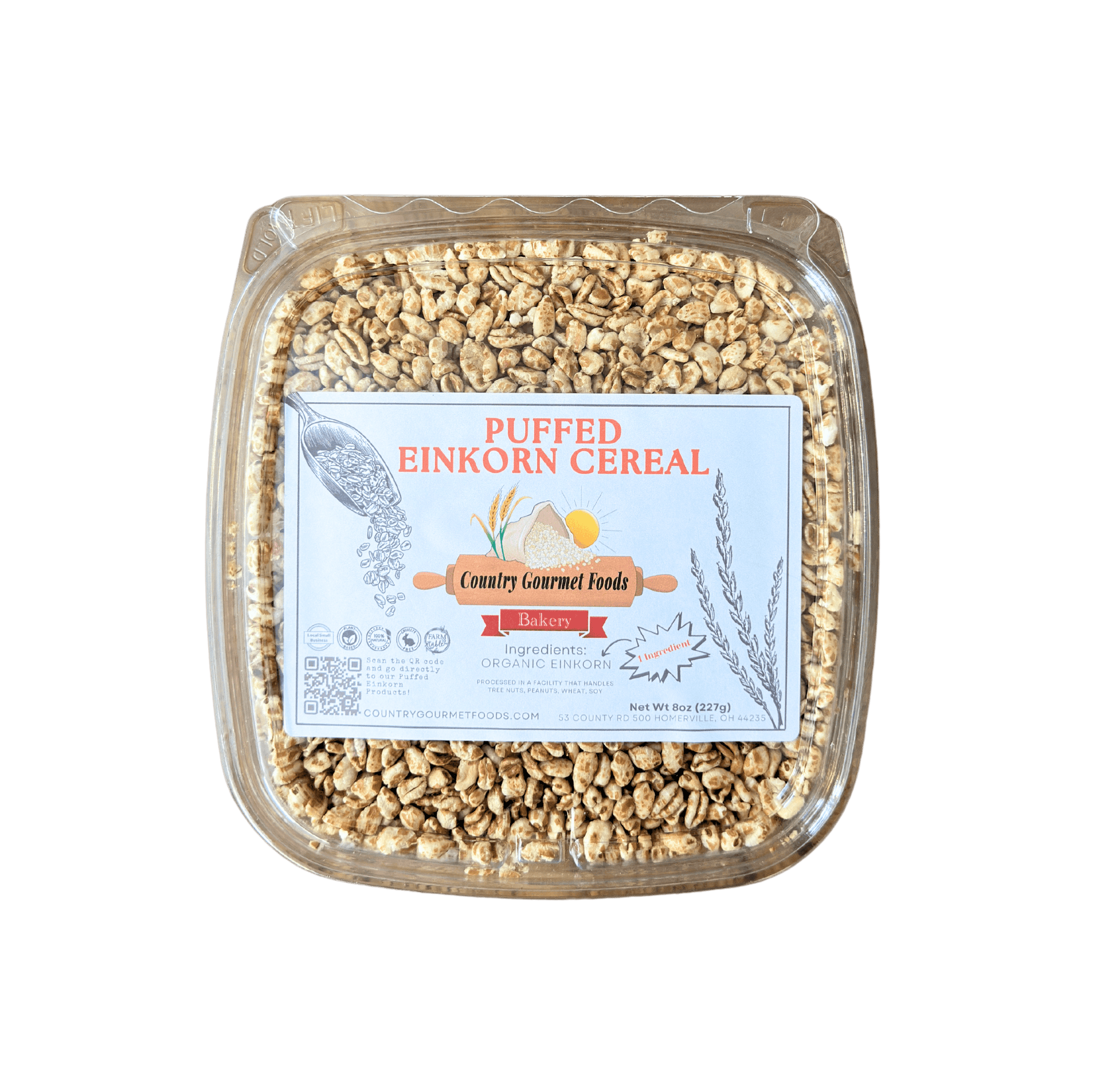 Puffed Einkorn Cereals - Concordia Style Boutique