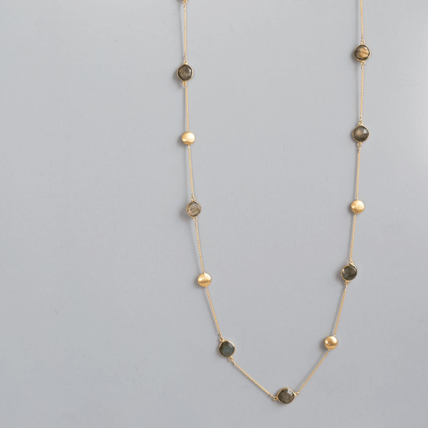 Long Labradorite Layering Chain