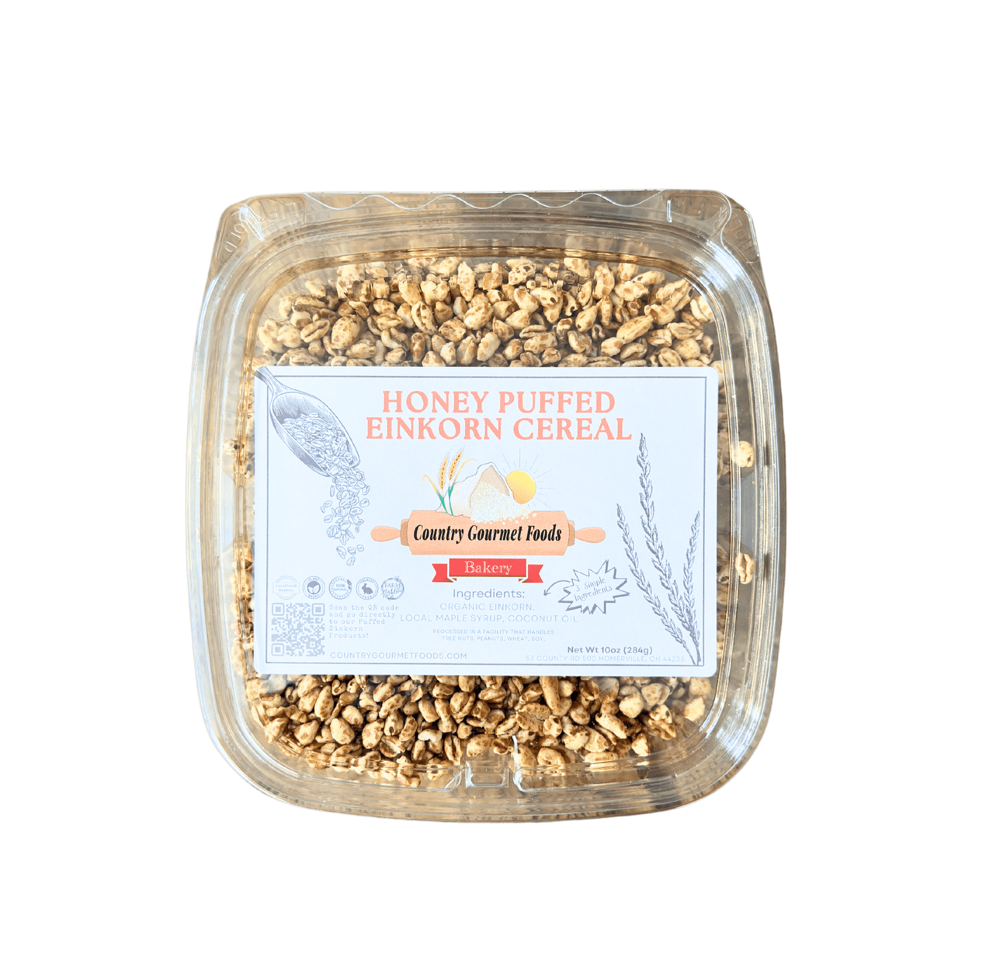 Puffed Einkorn Cereals - Concordia Style Boutique