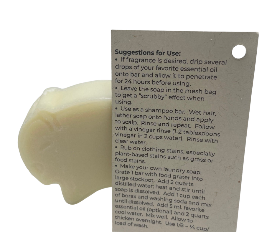 Bison Tallow Bar Soap | Unscented | 2.5 oz | Straight Arrow Bison - Concordia Style Boutique
