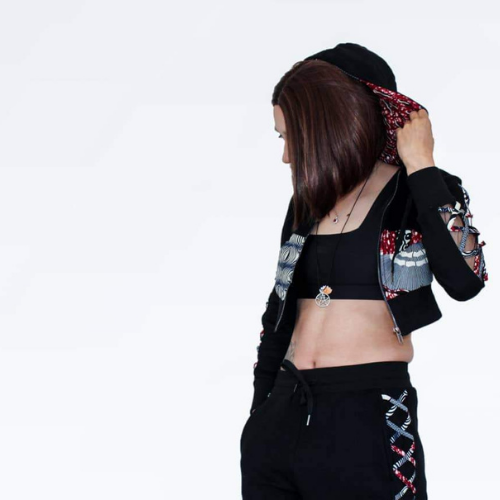 Awa African print cropped hoodie - Concordia Style Boutique