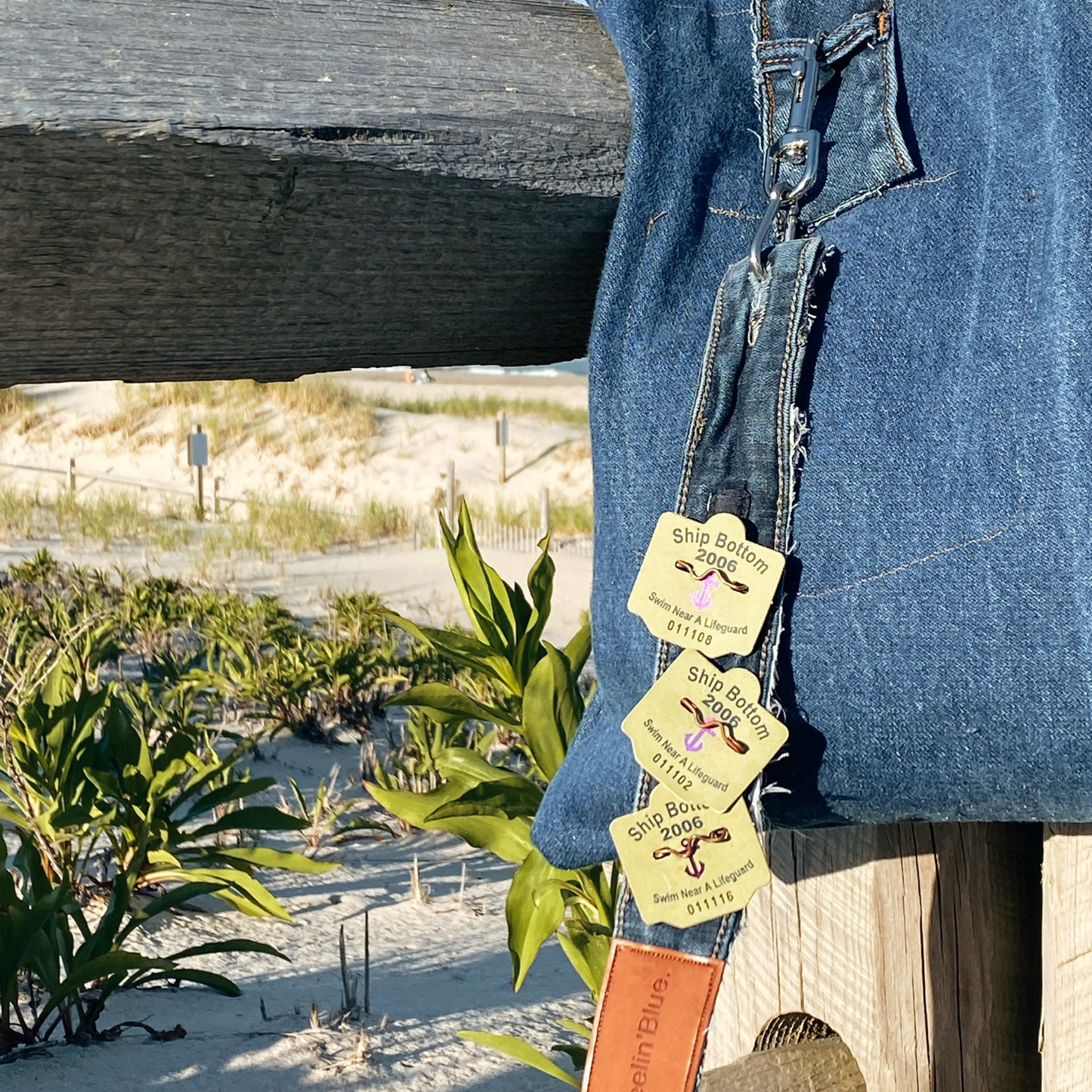 Denim Beach Badge Strap