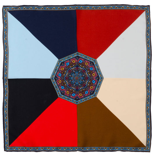 VDP Multi Colored Paisley Pocket Square - Concordia Style Boutique