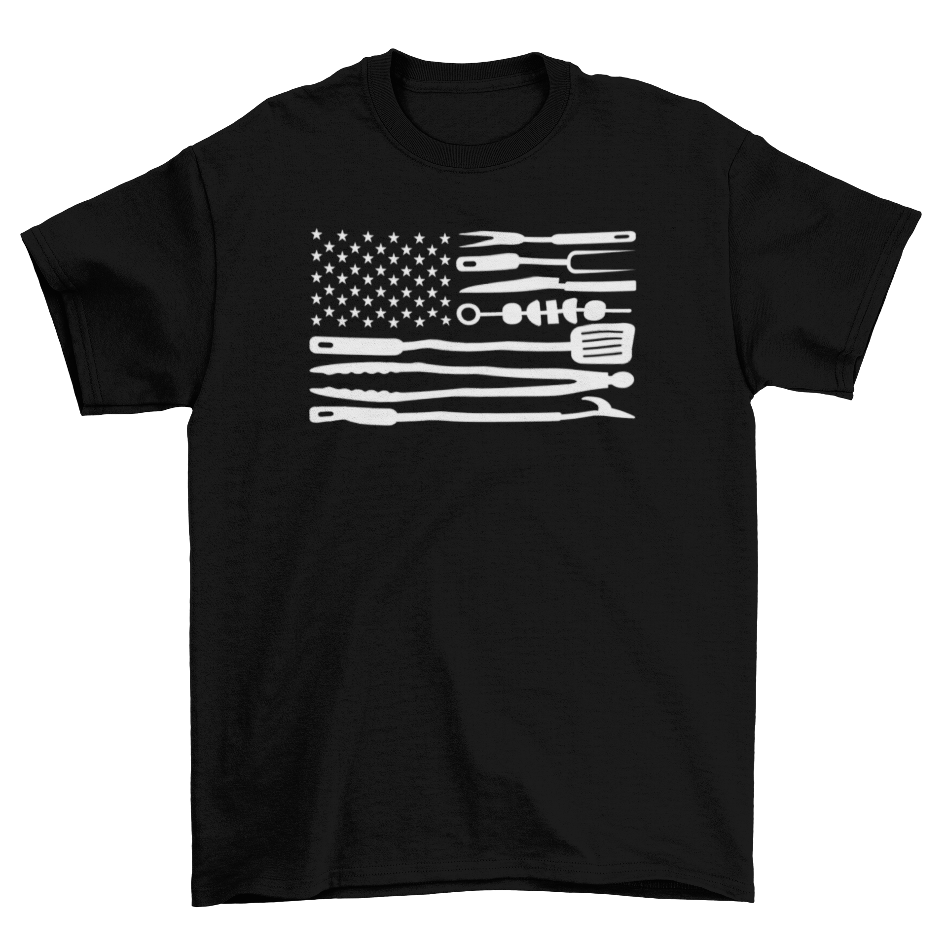 American flag bbq tools t-shirt - Concordia Style Boutique