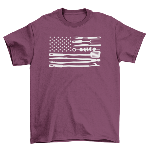 American flag bbq tools t-shirt - Concordia Style Boutique