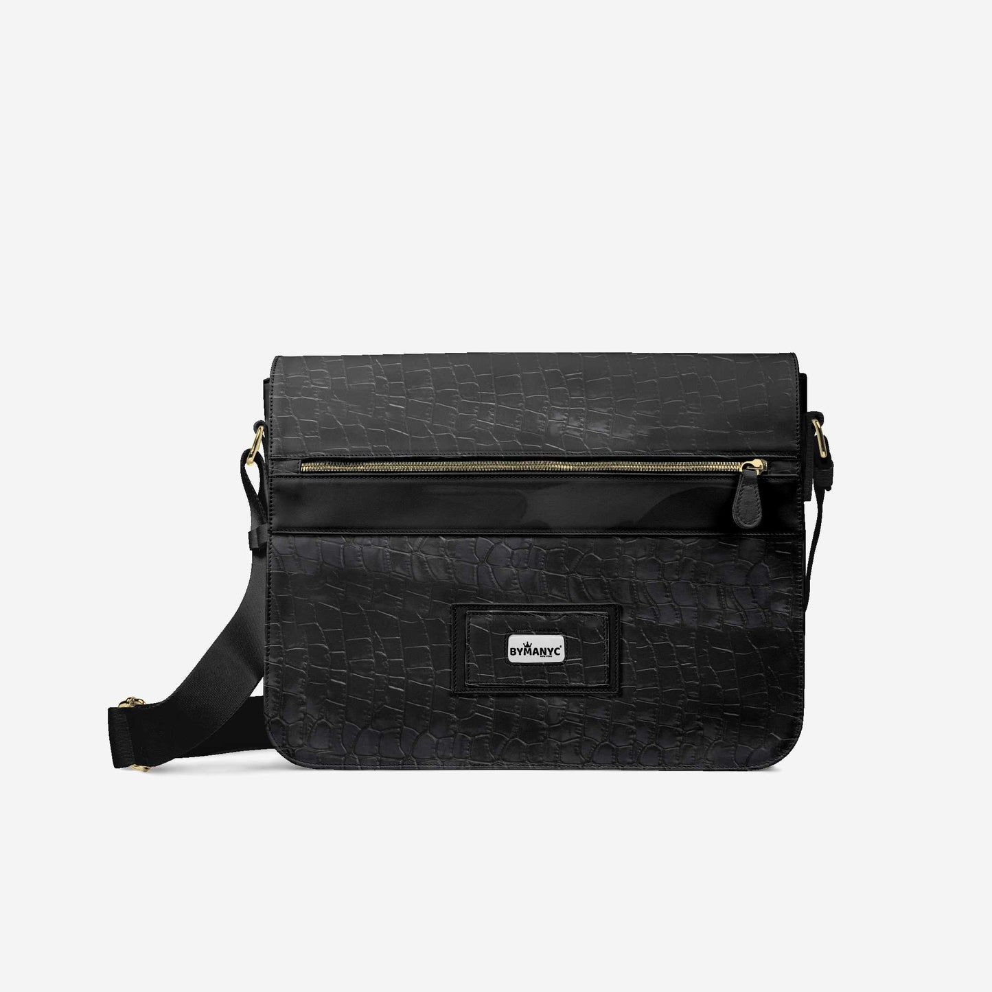 Vegan Luxe City Messenger Bag 16” | BYMANYC ® New York Milano Street Edge