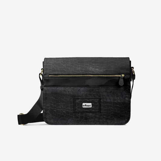 Vegan Luxe City Messenger Bag 16” | BYMANYC ® New York Milano Street Edge