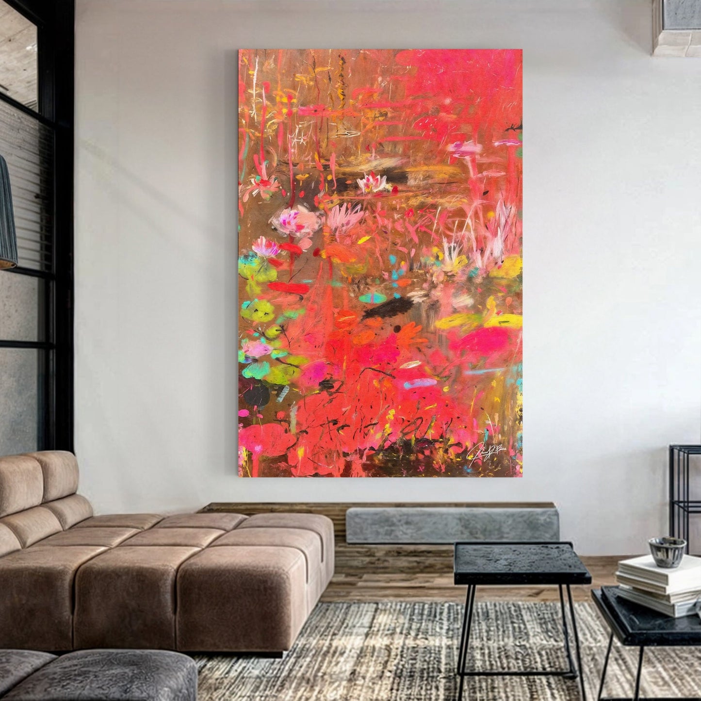 Canvas Print: "Vibrant Veil II"