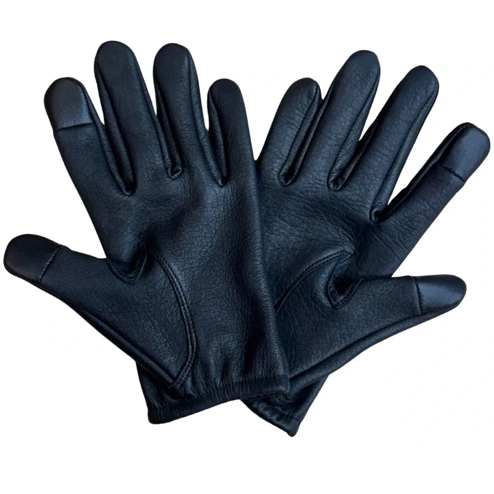 Legendary Haymakers Super Welted Short Wrist American Deerskin Motorcycle Gloves