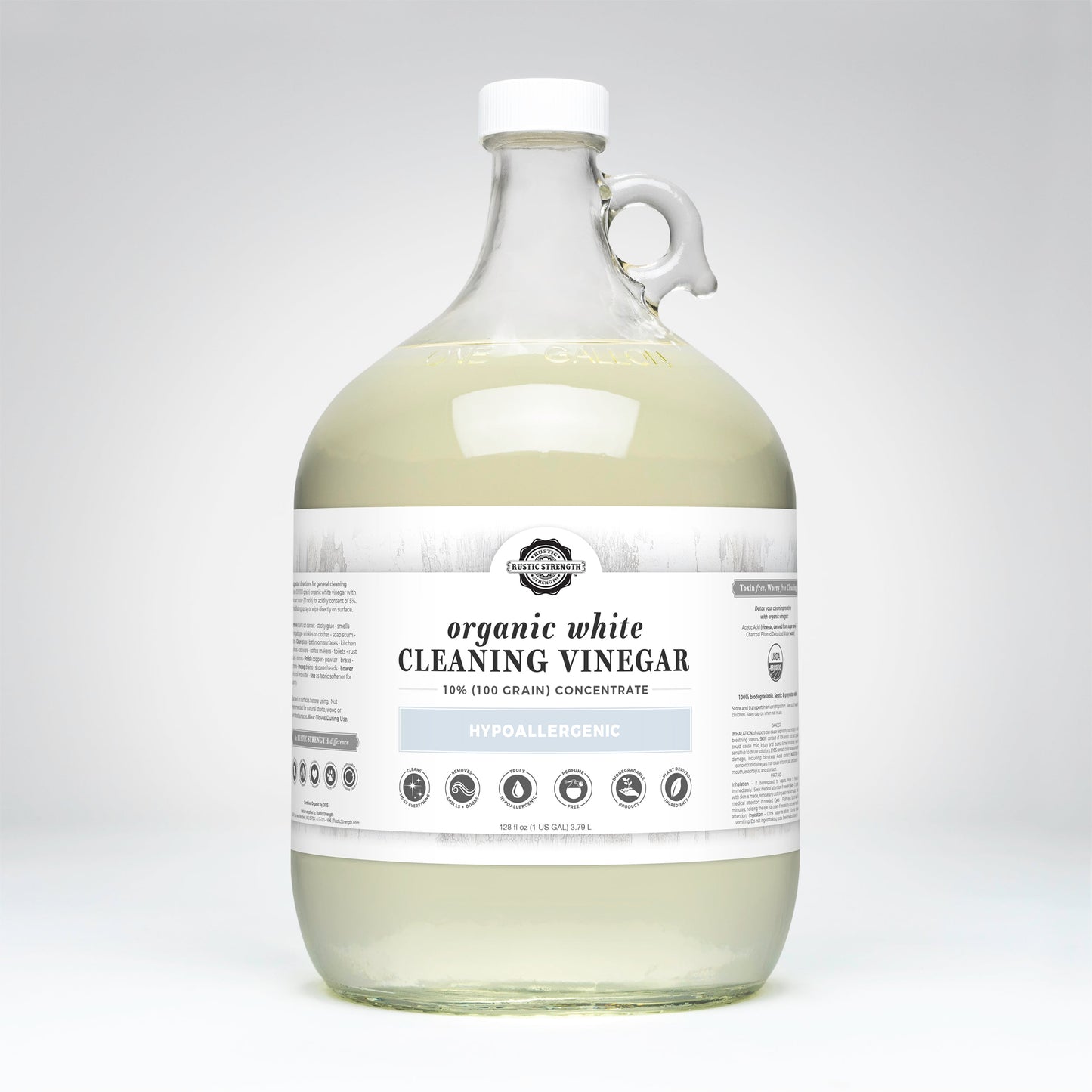 Organic White Cleaning Vinegar Concentrate | 10% (100 grain) - Concordia Style Boutique