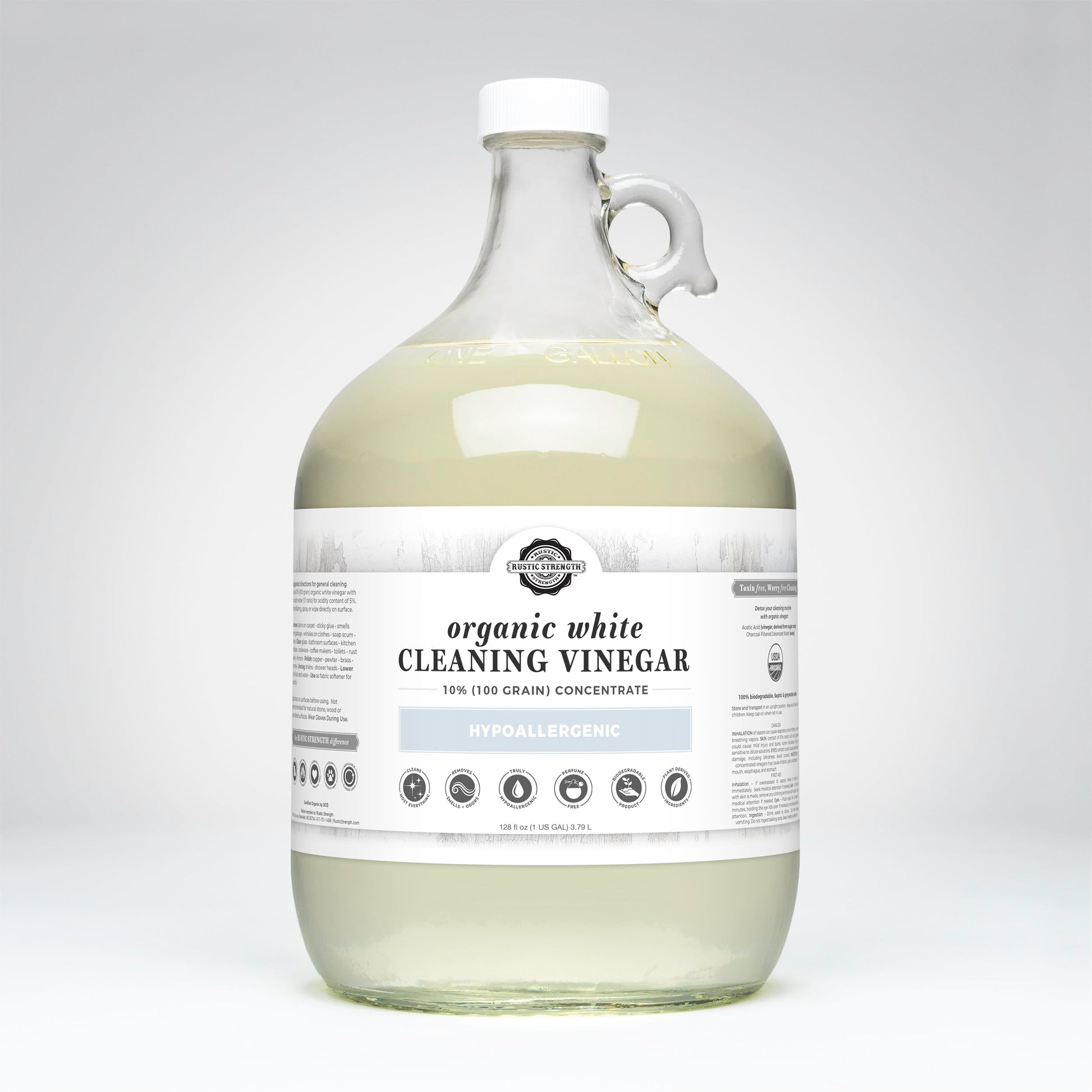Organic White Cleaning Vinegar Concentrate | 10% (100 grain) - Concordia Style Boutique