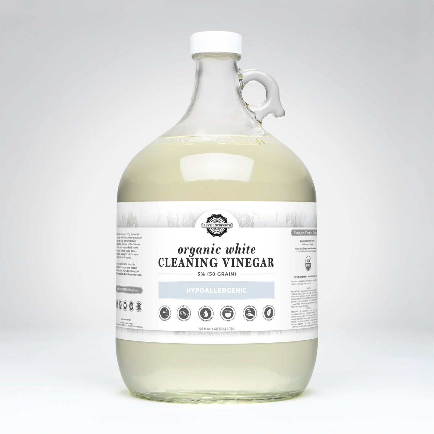 Organic White Cleaning Vinegar | 5% (50 grain) - Concordia Style Boutique