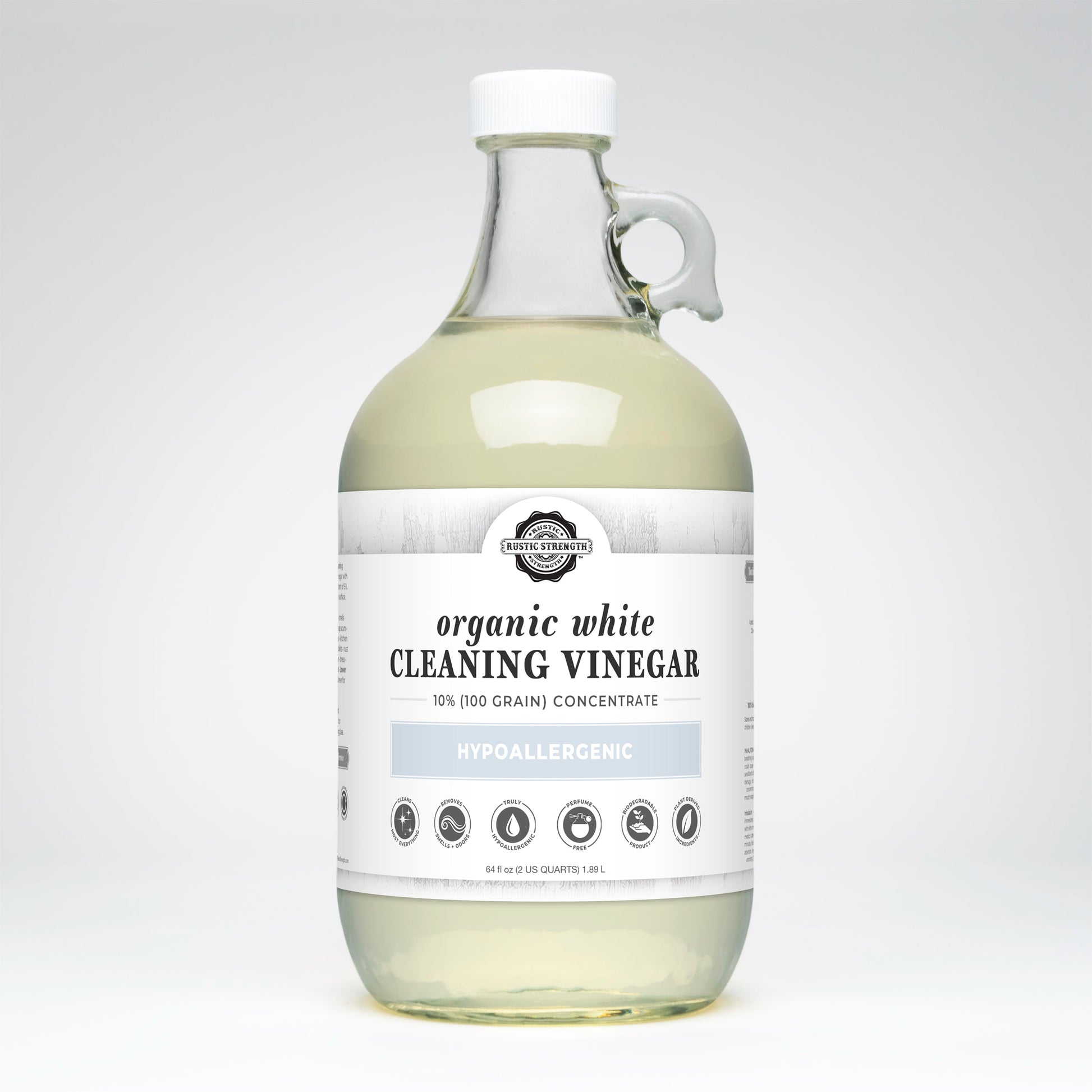 Organic White Cleaning Vinegar Concentrate | 10% (100 grain) - Concordia Style Boutique