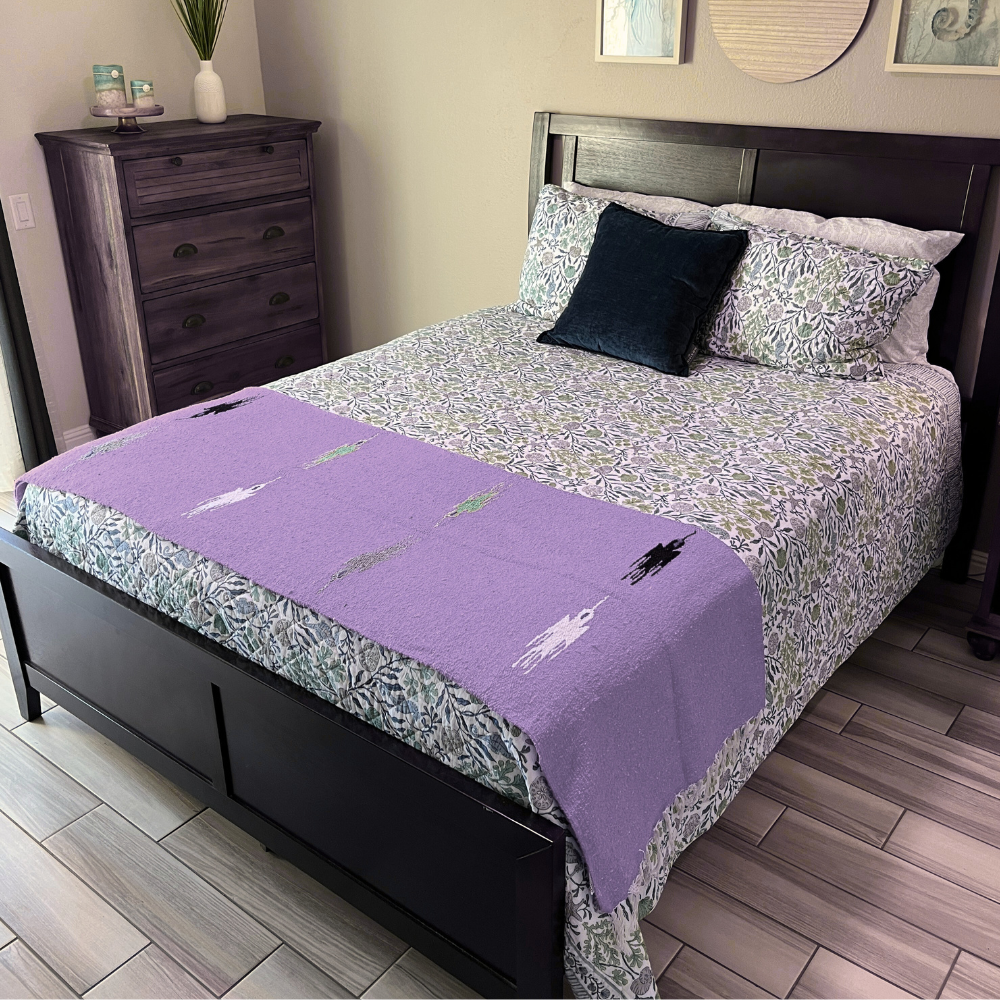 Violet Thunderbird Baja Yoga Blanket - Concordia Style Boutique