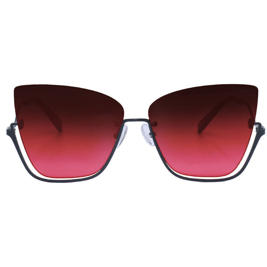Vixen - Ruby Rimless Metal Cateye Sunglasses - Concordia Style Boutique