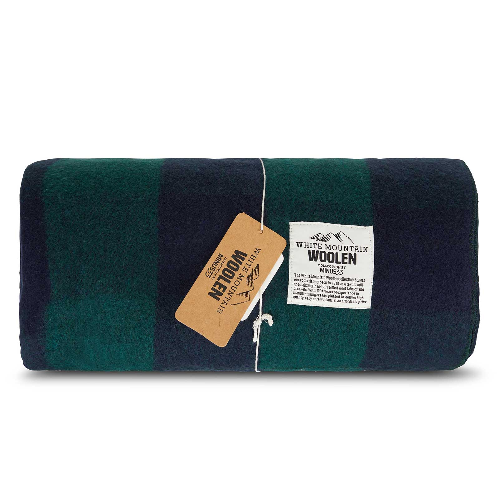 M33 - Lodge Twin Blanket White Mountain Woolen - Concordia Style Boutique