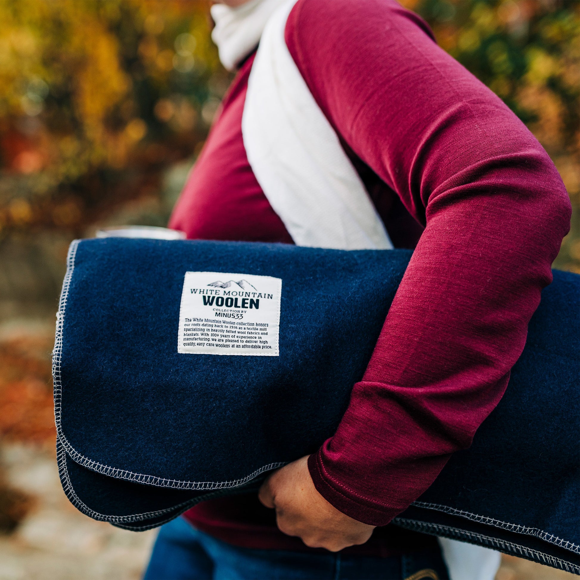 M33 - Lodge Twin Blanket White Mountain Woolen - Concordia Style Boutique