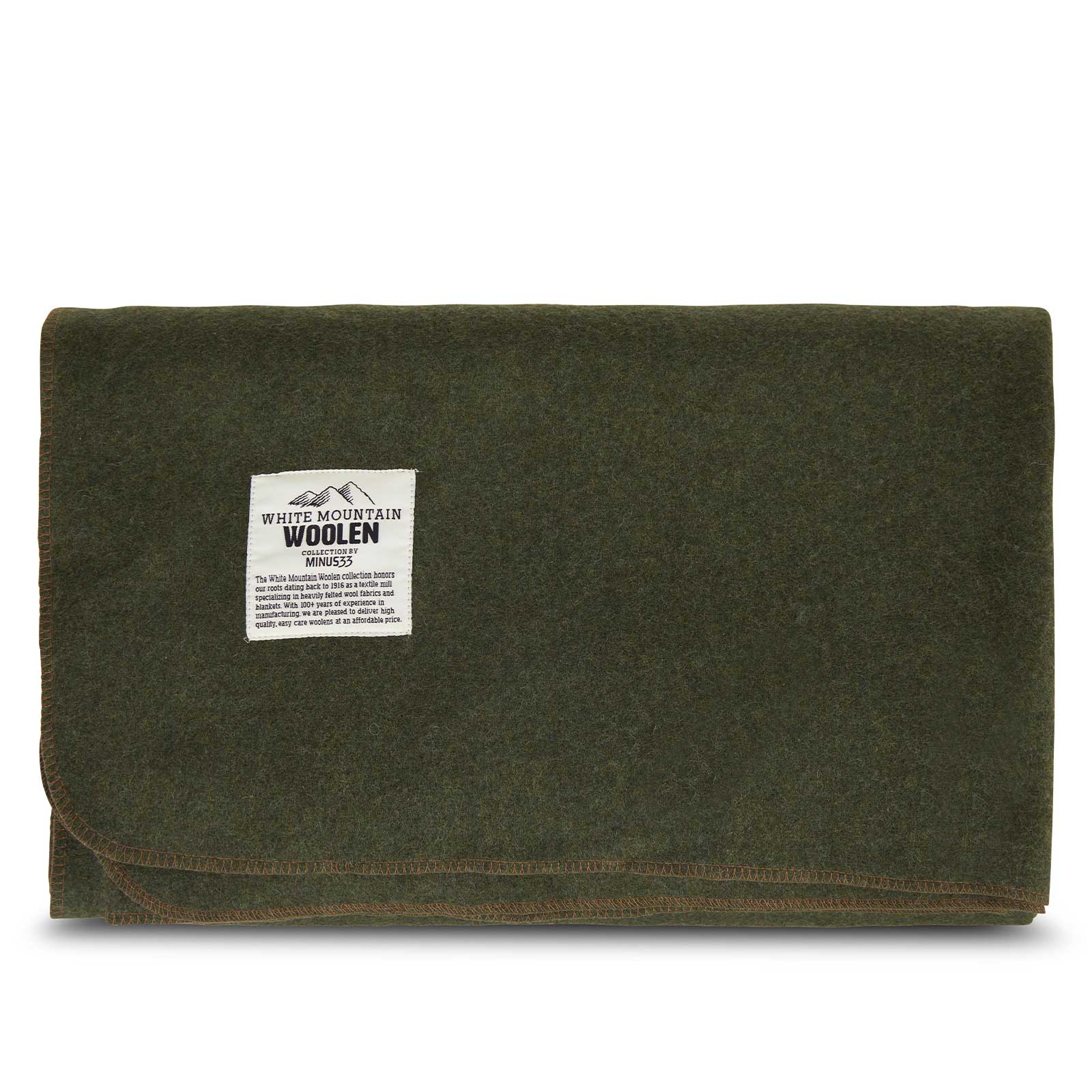 M33 - Lodge Twin Blanket White Mountain Woolen - Concordia Style Boutique