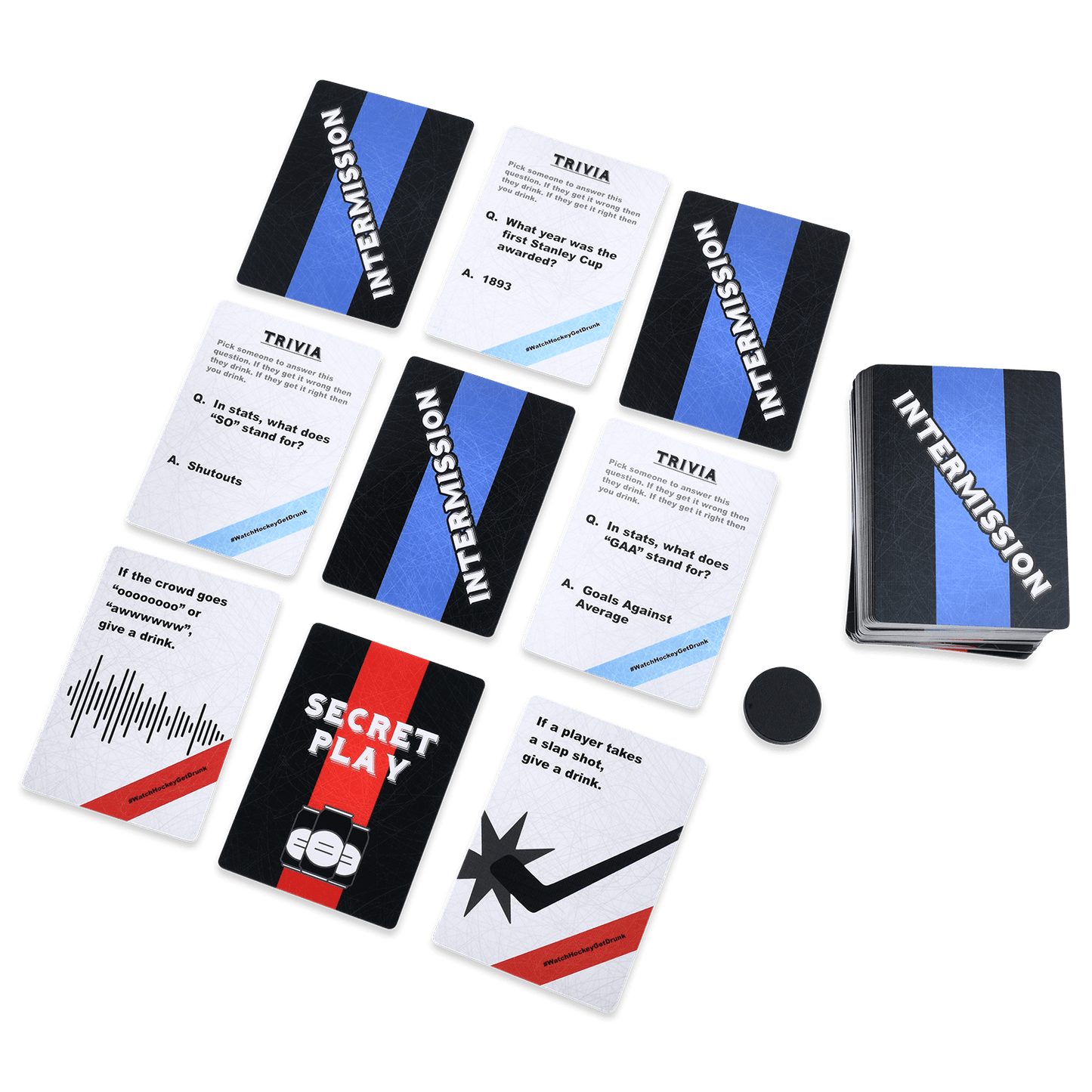 WATCH HOCKEY, GET DRUNK - The Live Hockey Drinking Game - Concordia Style Boutique