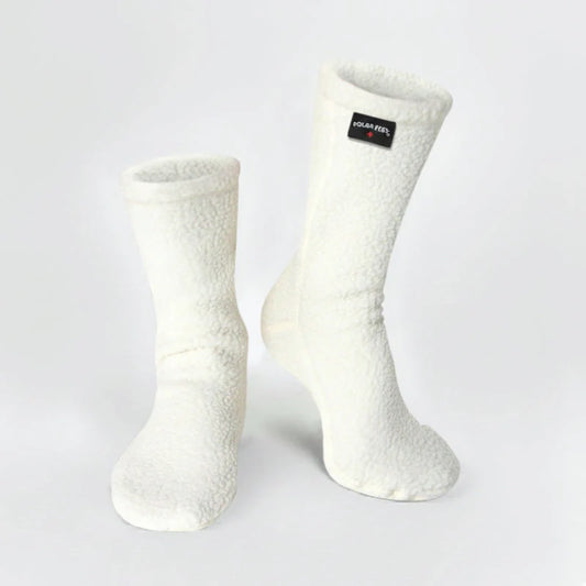 Polar Feet Supersoft Fleece Socks - Cream
