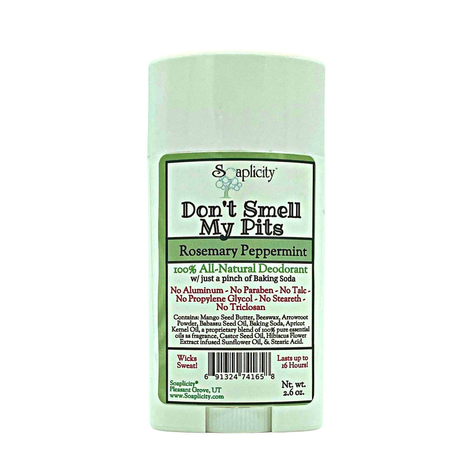 Don't Smell My Pits Natural Deodorant - Rosemary Peppermint - Concordia Style Boutique