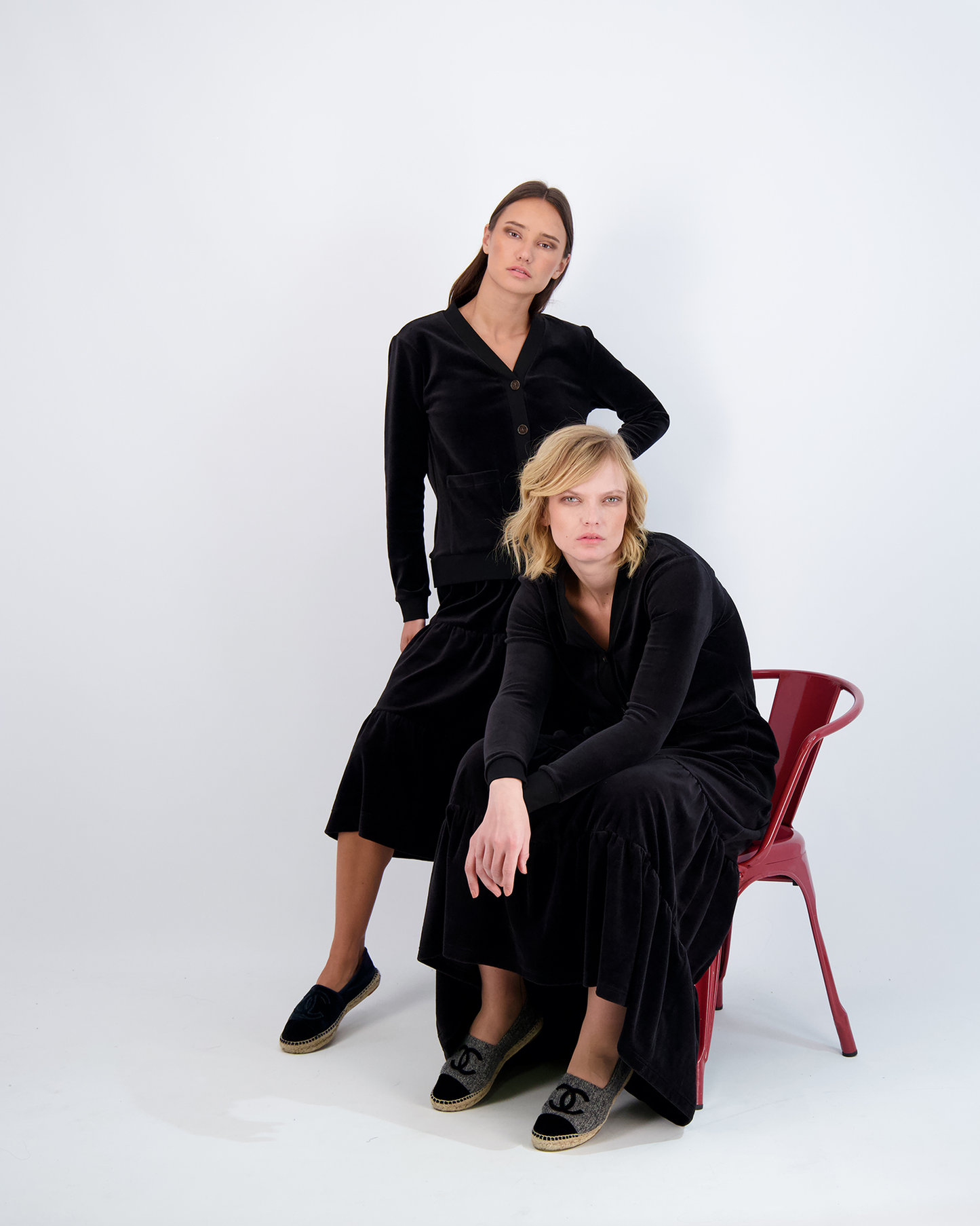 Cotton Velour Midi Length Cardigan - Concordia Style Boutique
