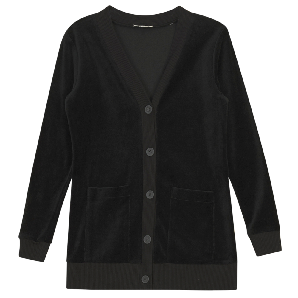 Cotton Velour Midi Length Cardigan - Concordia Style Boutique