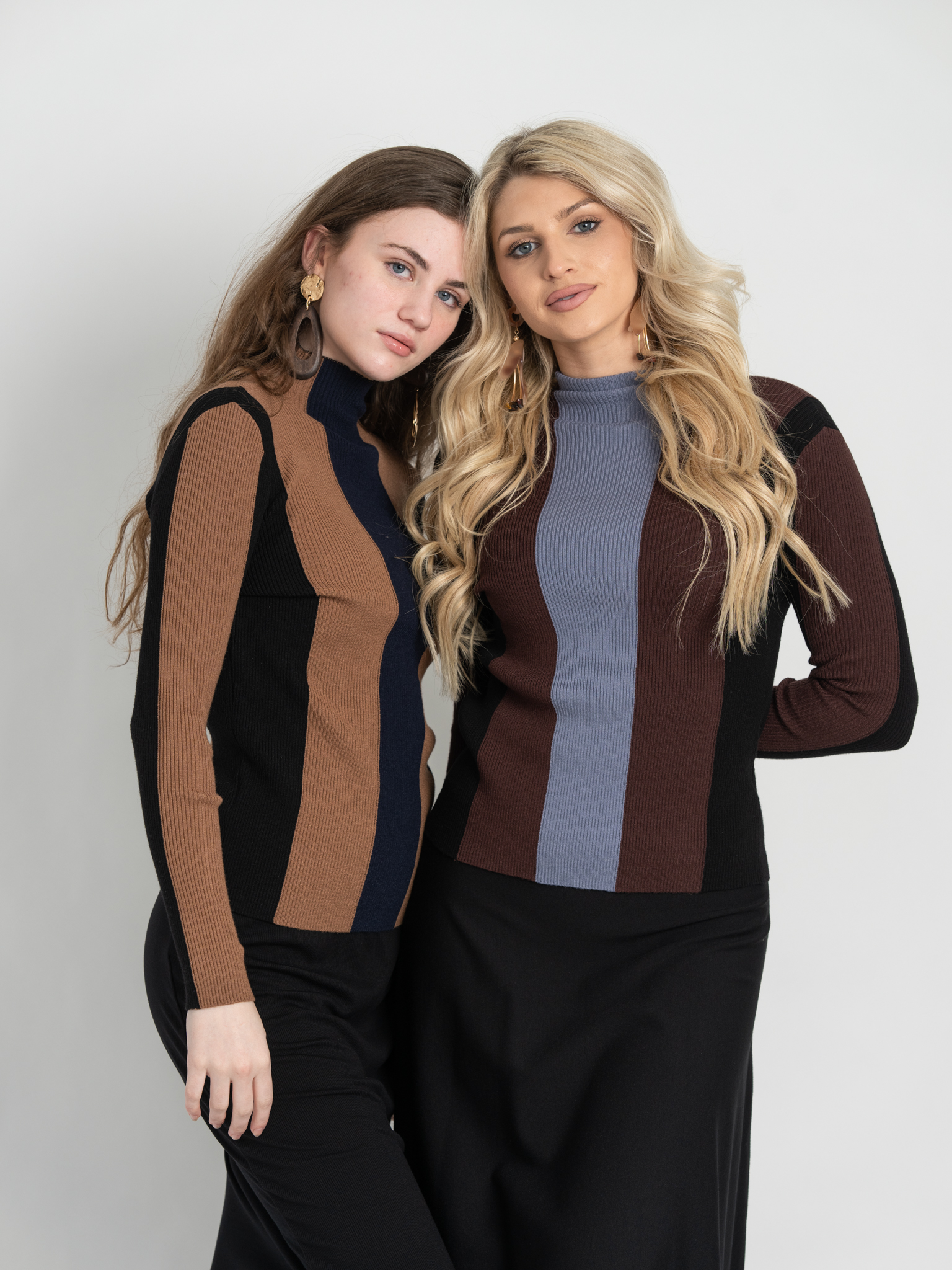 Color Blocked Ribbed Sweater knit - Concordia Style Boutique