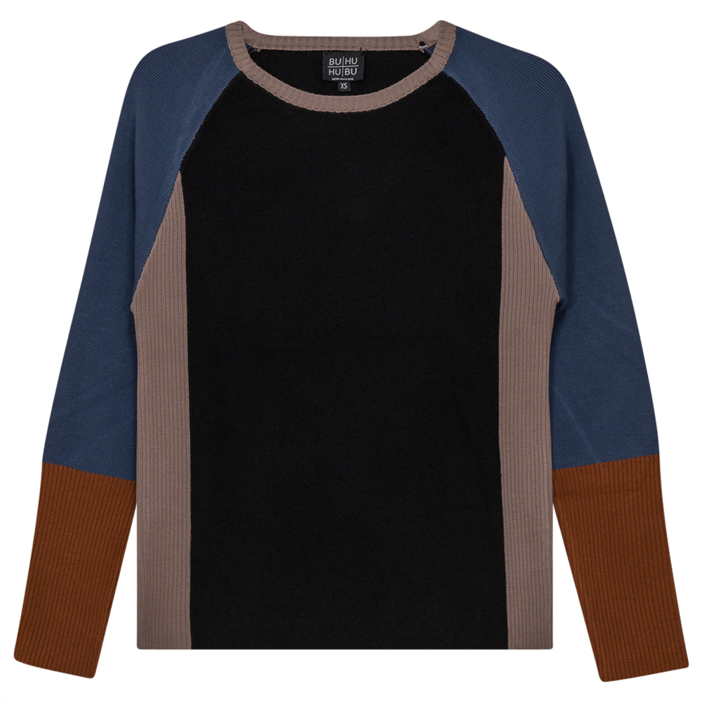 Color Blocked Ribbed Knit Combo Sweater - Concordia Style Boutique