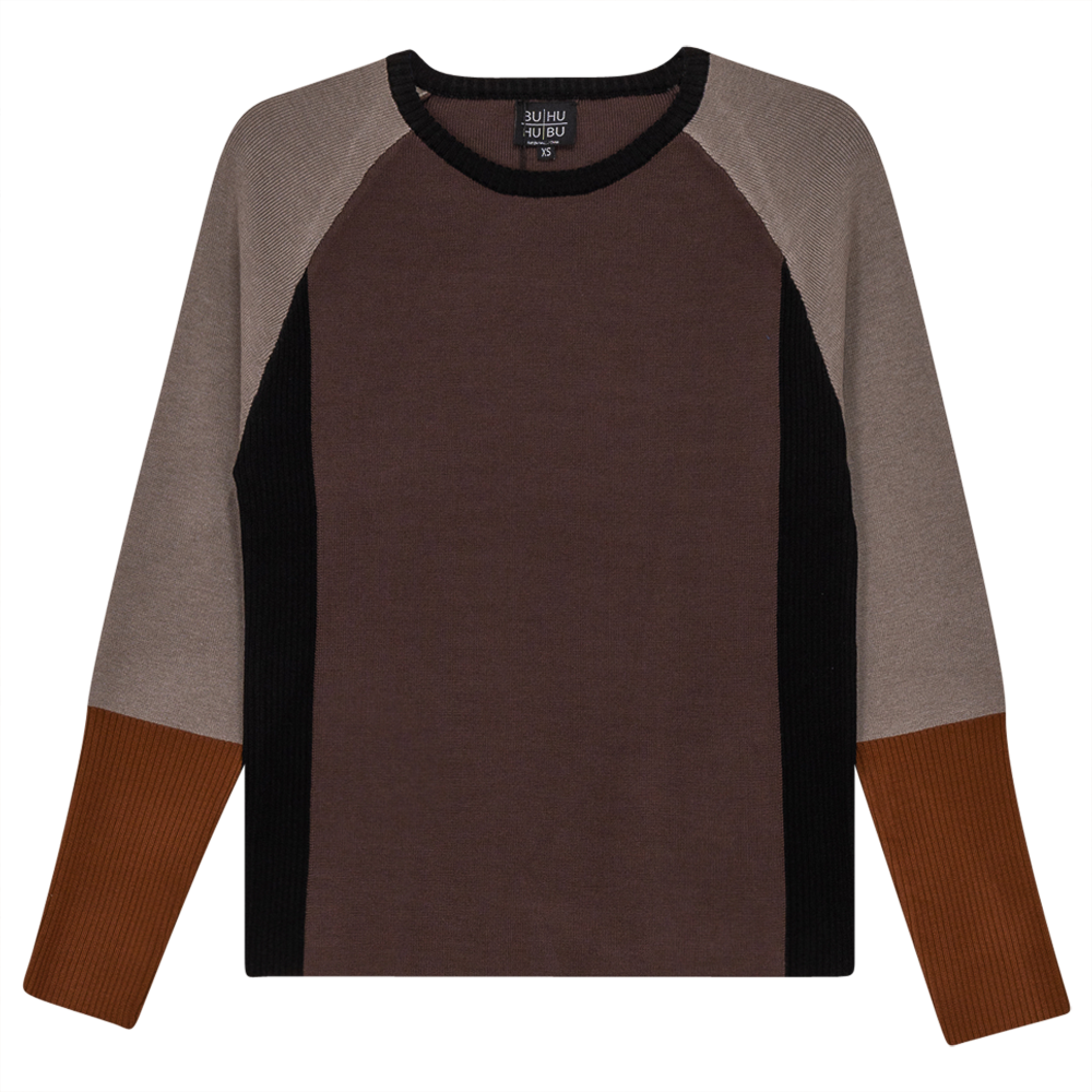 Color Blocked Ribbed Knit Combo Sweater - Concordia Style Boutique