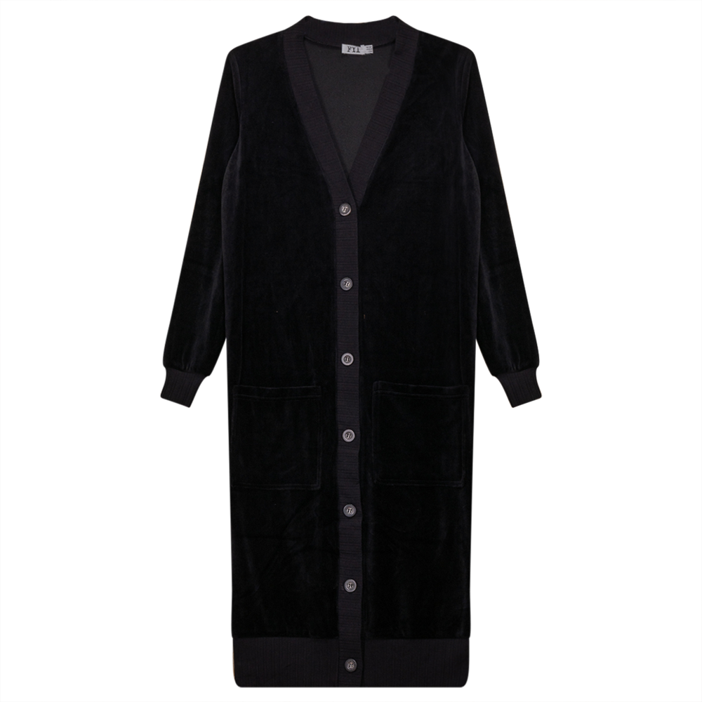 Cotton Velour Long Cardigan - Concordia Style Boutique